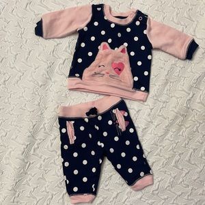 2 piece matching set Baby Girl NB